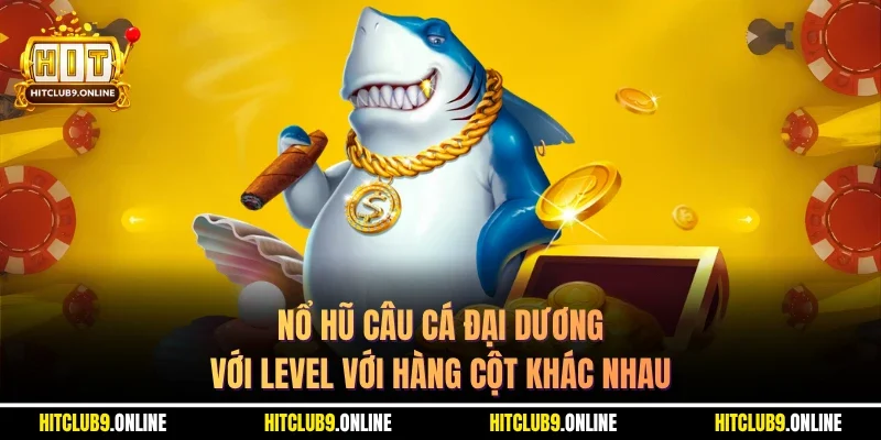 Nổ hũ câu cá đại dương với level với hàng cột khác nhau